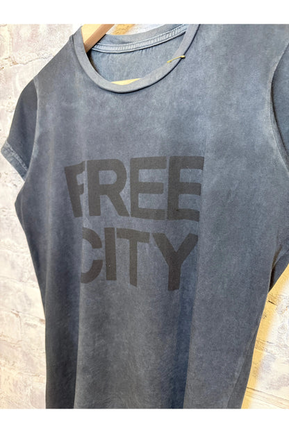 FREECITY "the doing of it is the being of it" SUPERVINTAGE Shortsleeve Tee - Volcano Powder - DUNE + SALT