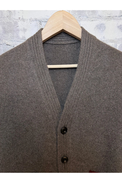 PATCH/POCKET CASHMERE LUX CARDIGAN - Fawn Mix - DUNE + SALT