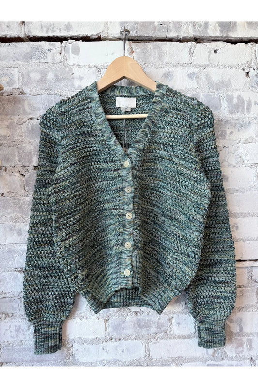Morgan Cardigan- Green Combo