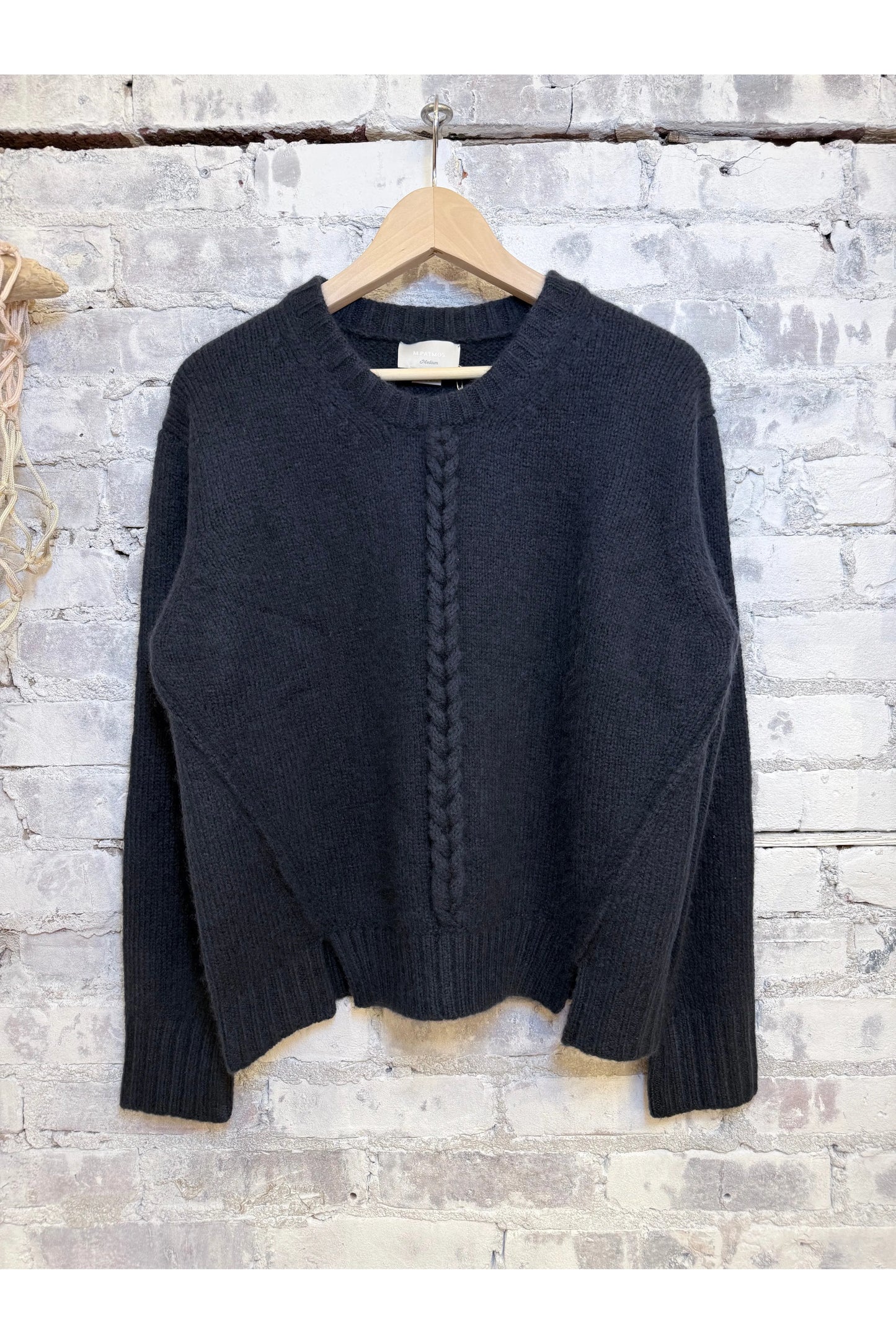 Mies Cable Pullover - Coal