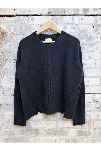 Mies Cable Pullover - Coal