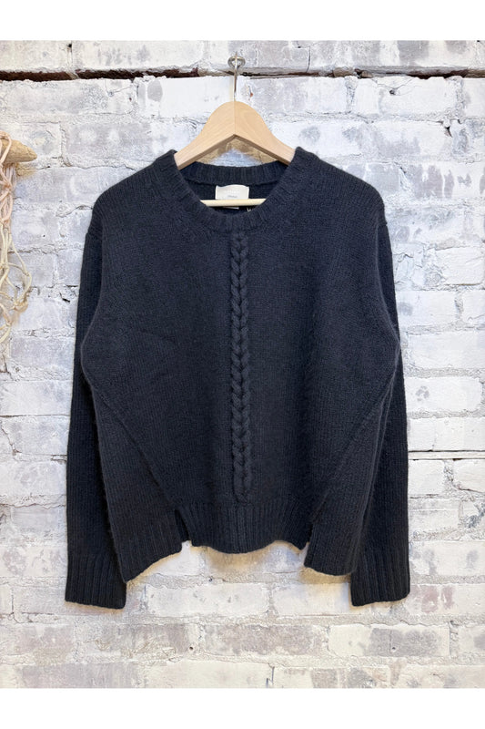 Mies Cable Pullover - Coal