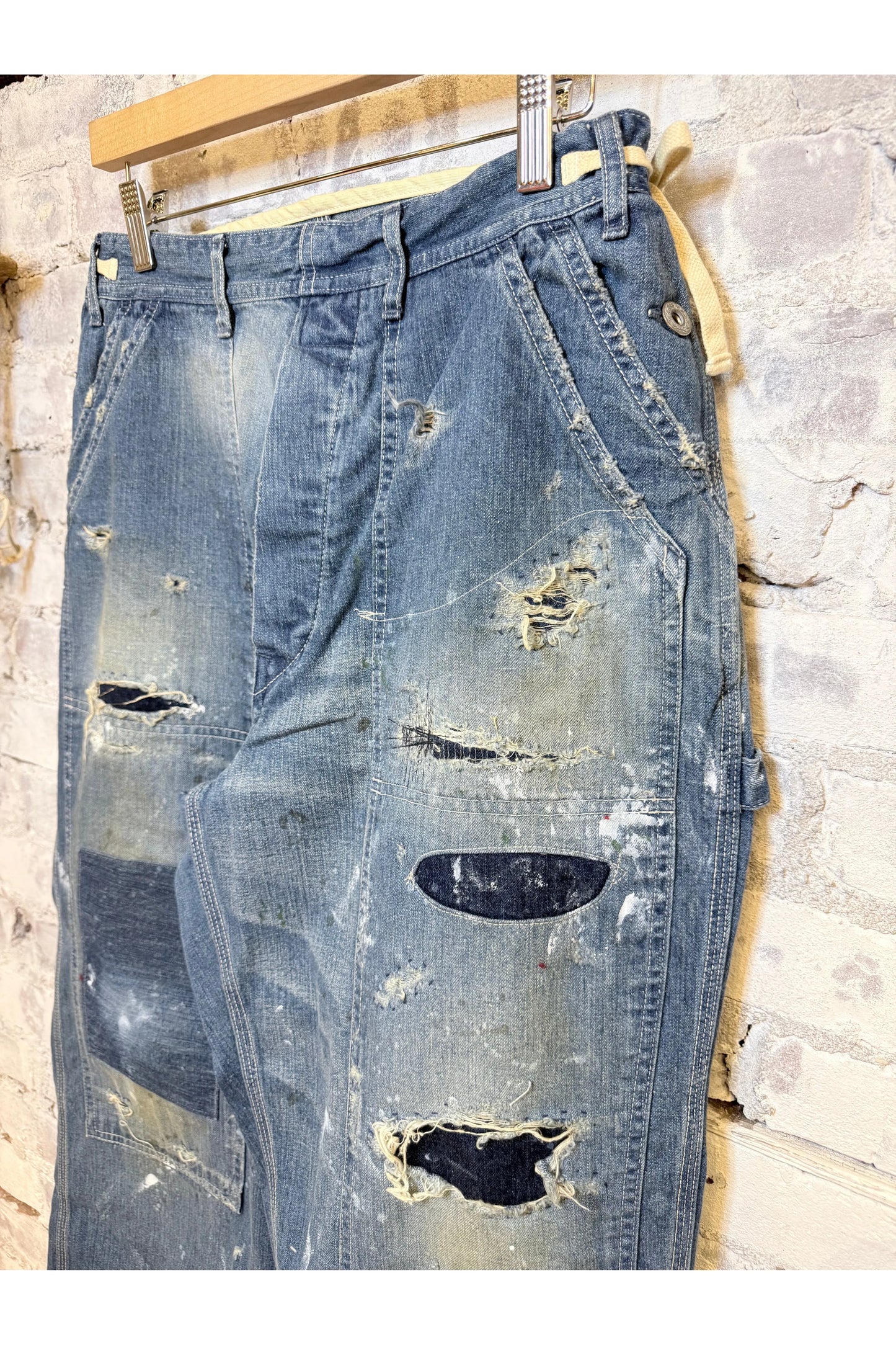 Customized Side Open Panter Pants - Denim