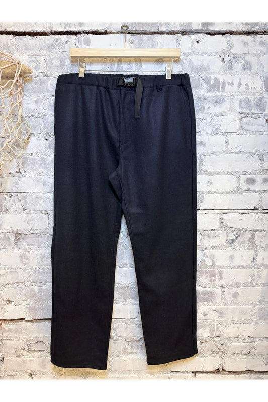 N.O.UN Felted Wool Trouser - Navy Twill