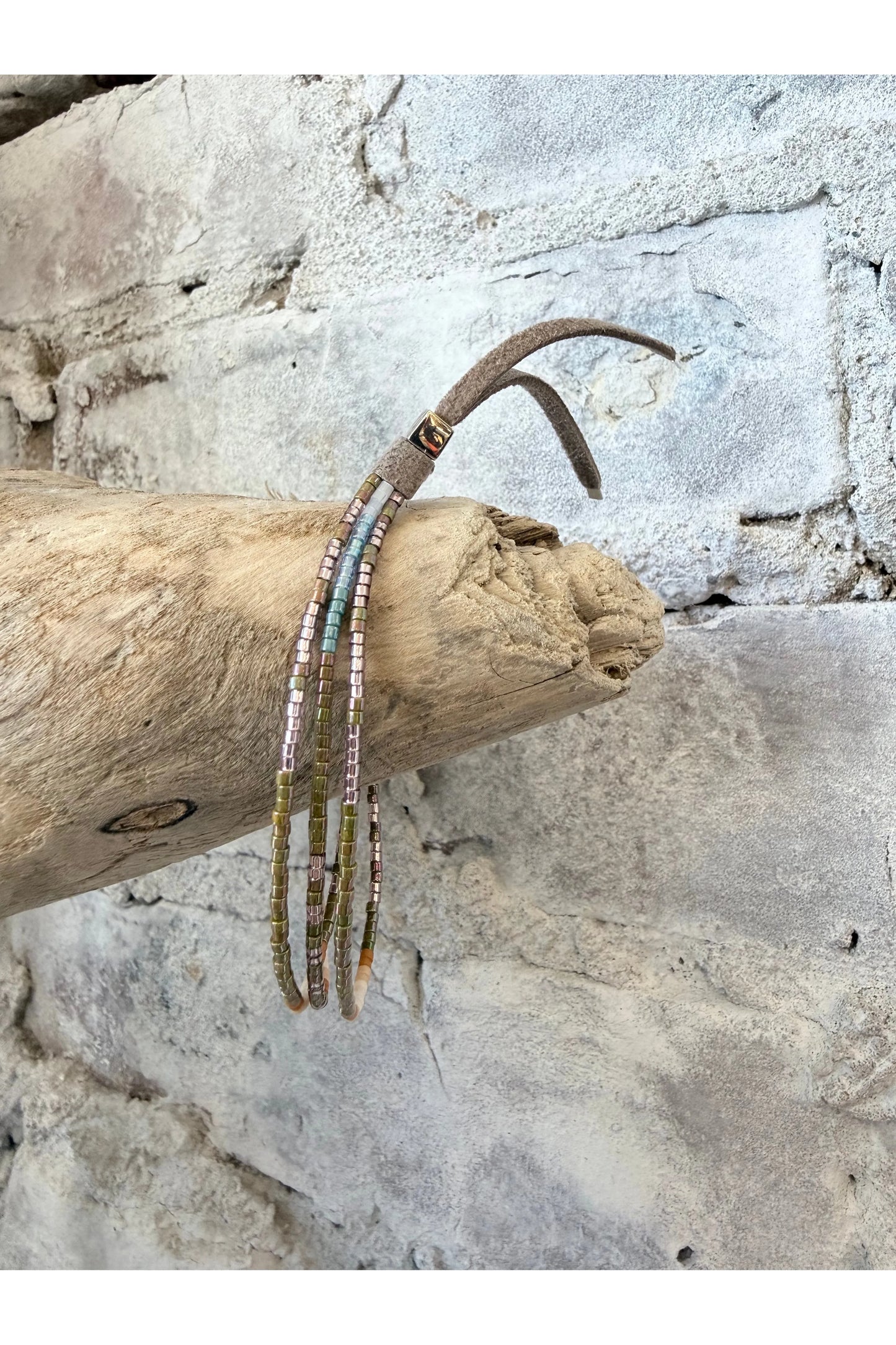 JR01 Carmel Triple Strand Bracelet