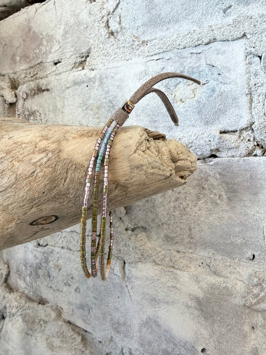 JR01 Carmel Triple Strand Bracelet