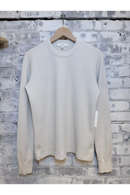 L/S Crew Waffle Tee - Ash