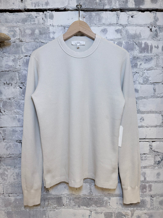 L/S Crew Waffle Tee - Ash