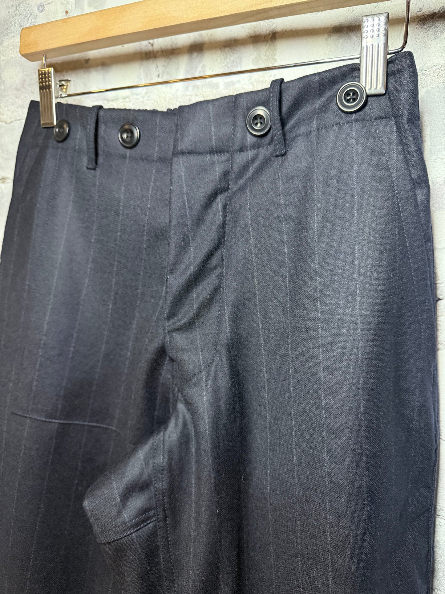 FAVOLAMOVE CASHMERE BLEND FRENCH SAILOR PANT - Deeply Navy