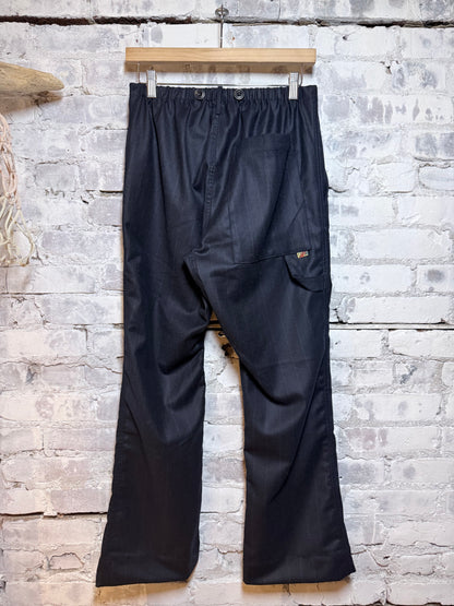 FAVOLAMOVE CASHMERE BLEND FRENCH SAILOR PANT - Deeply Navy