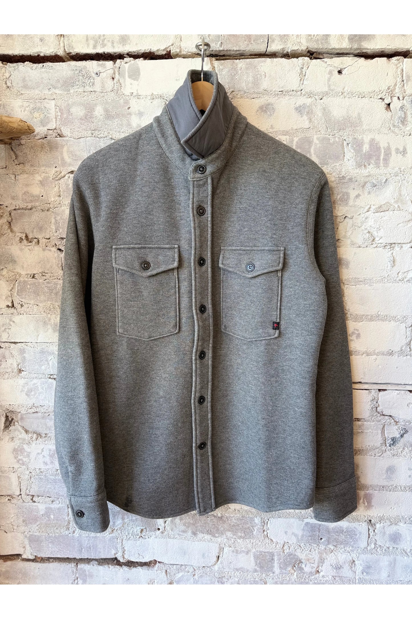 Pique Fleece Workshirt - Dark Grey Heather