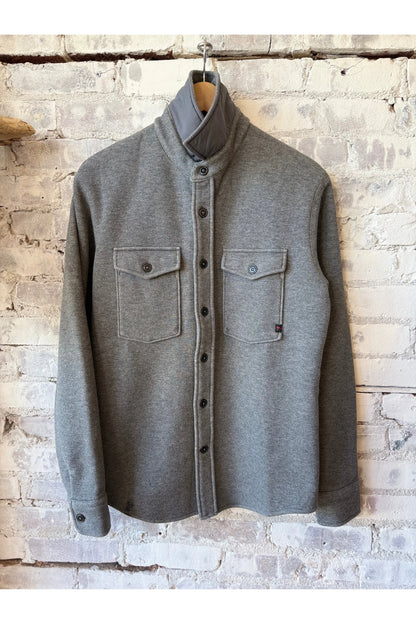Pique Fleece Workshirt - Dark Grey Heather