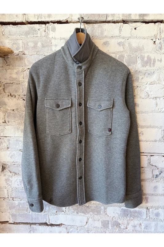 Pique Fleece Workshirt - Dark Grey Heather
