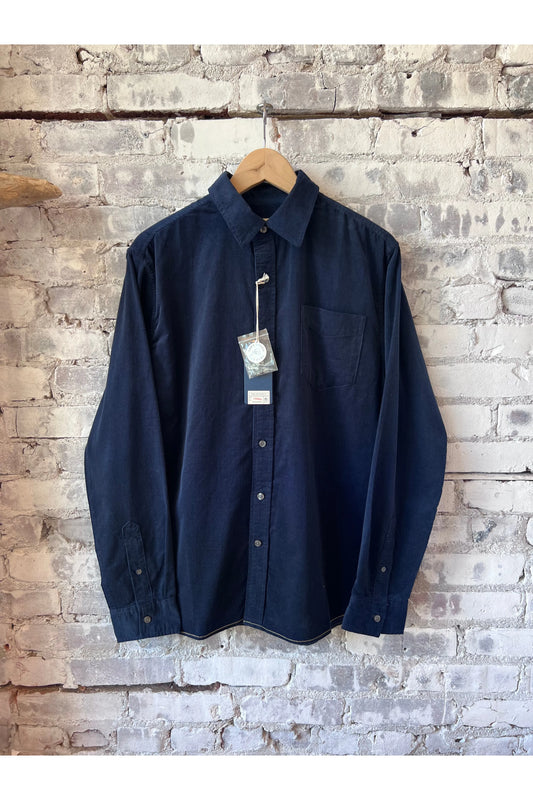 Brian Corduroy Shirt - Navy Blazer - DUNE + SALT
