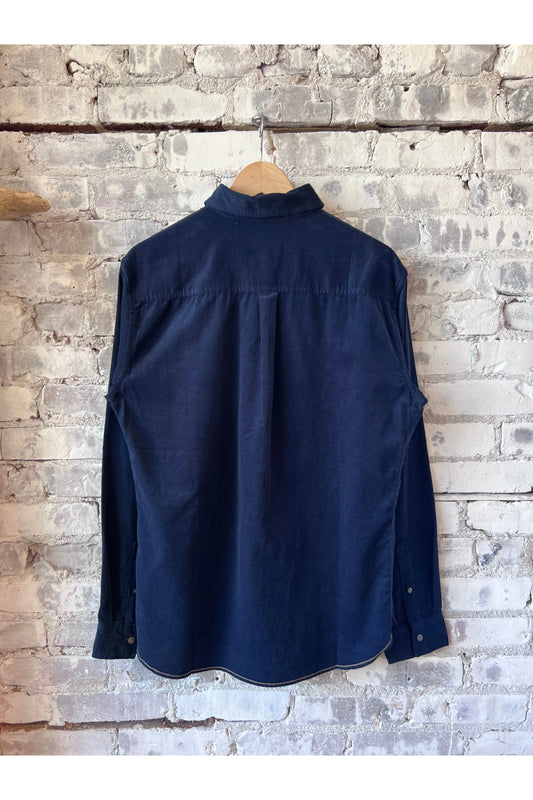 Brian Corduroy Shirt - Navy Blazer - DUNE + SALT