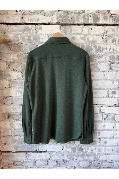 Rex Soft Knit Shirt - Green Heather - DUNE + SALT