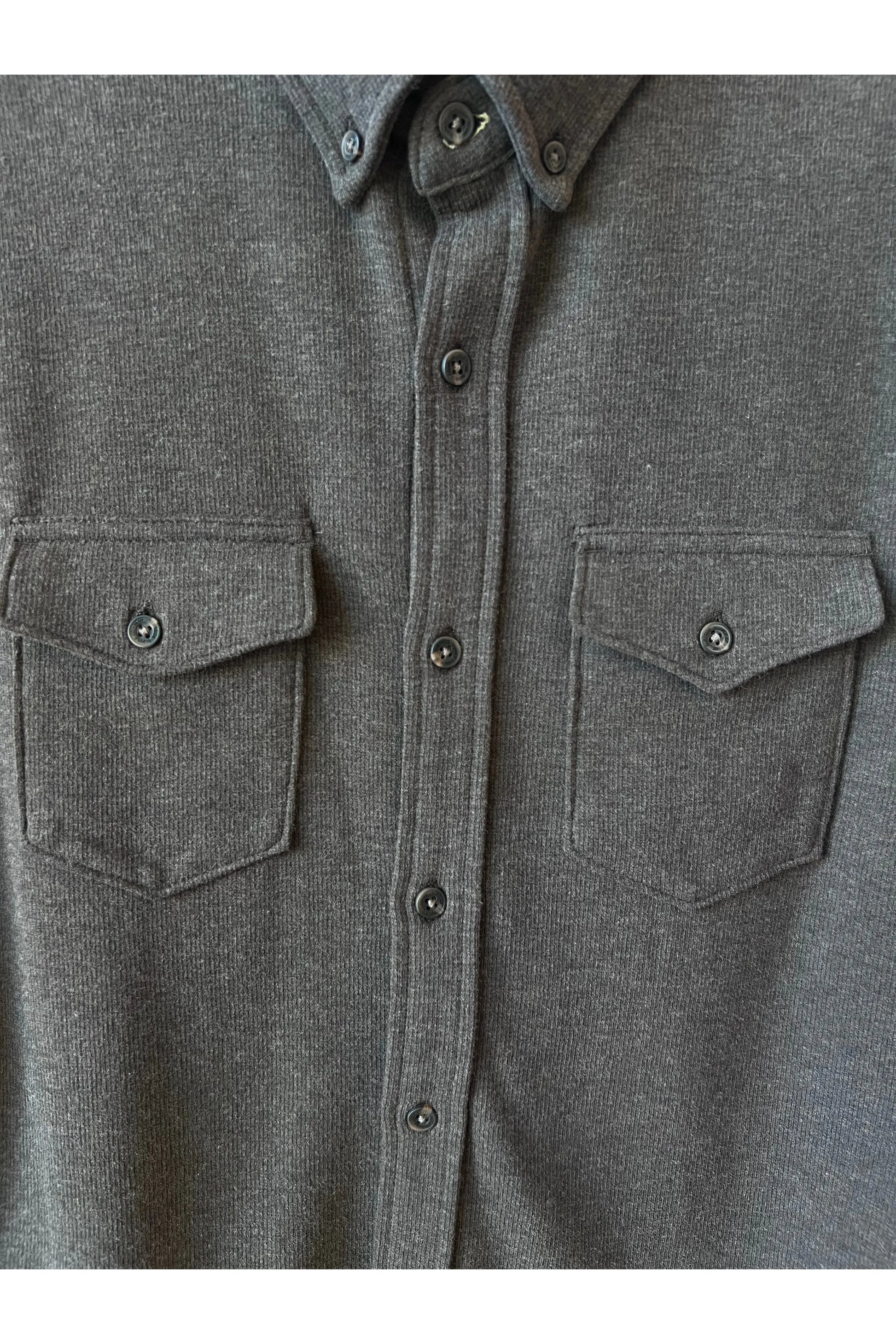 Rex Soft Knit Shirt - Dark Brown Heather - DUNE + SALT