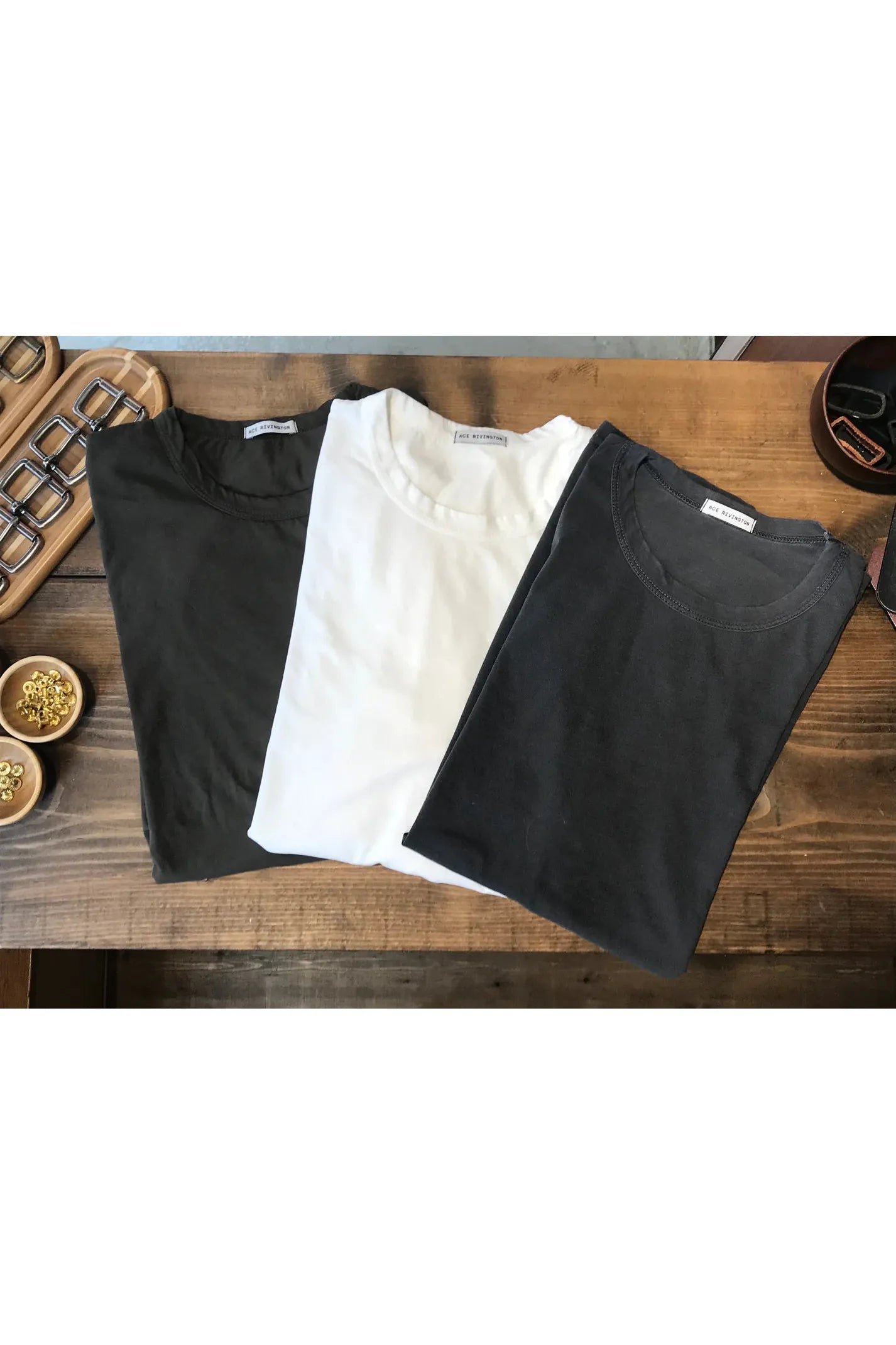 Supima SS Crewneck Tee - Carbon - DUNE + SALT