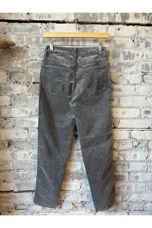Pedal Pusher Velvet Heritage Pant - Rain - DUNE + SALT