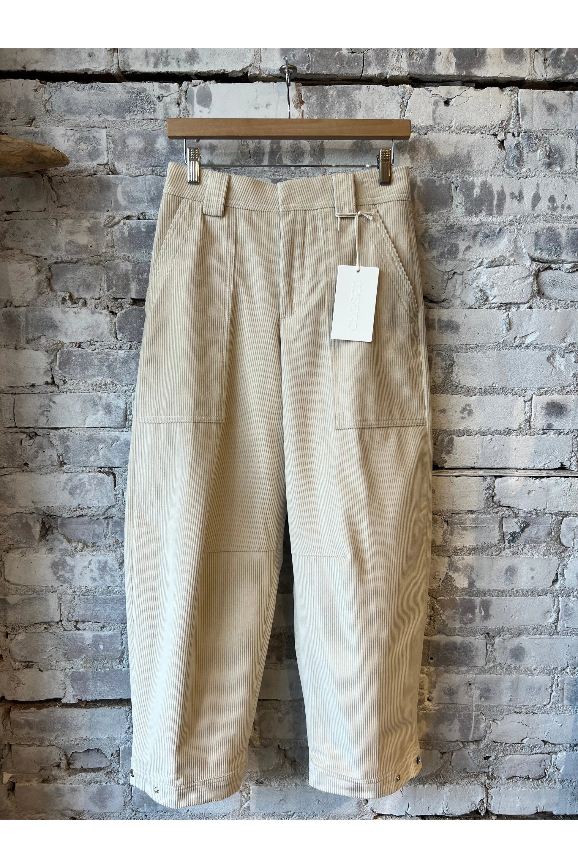 Rhannon Relaxed Corduroy Pants - Pearl Beige – DUNE + SALT Rhannon Relaxed Corduroy Pants - Pearl Beige – DUNE + SALT