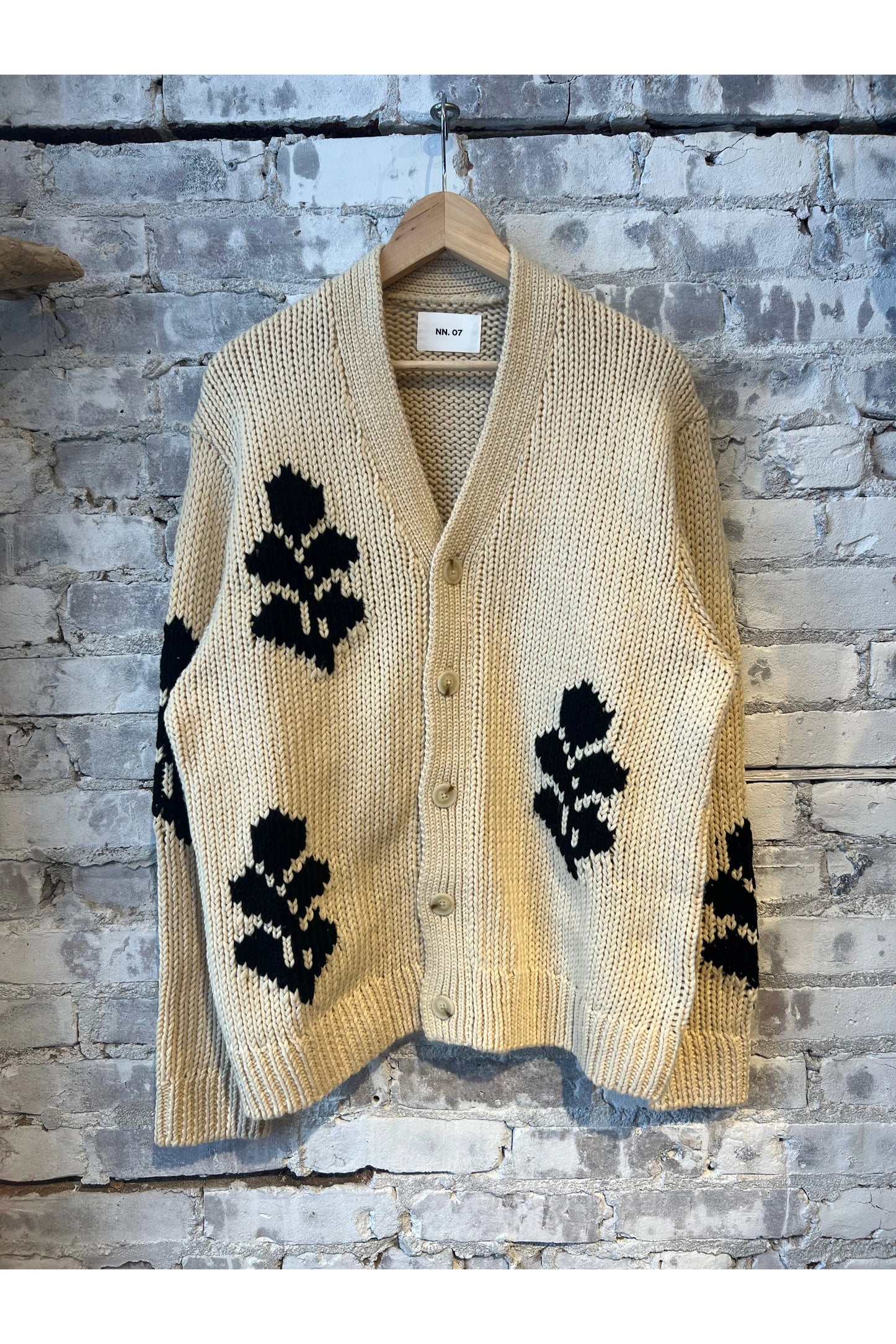 Mika Intarsia Cardigan - Ecru - DUNE + SALT