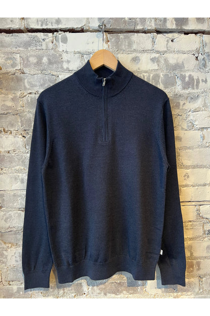 Sergio Zip Mock - Navy Multi - DUNE + SALT