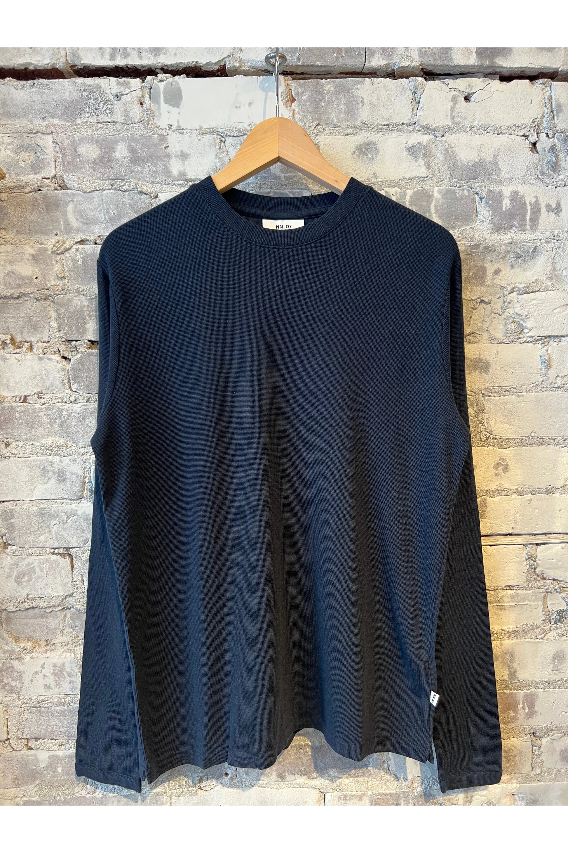 Clive Waffle Knit Tee - Navy Blue - DUNE + SALT
