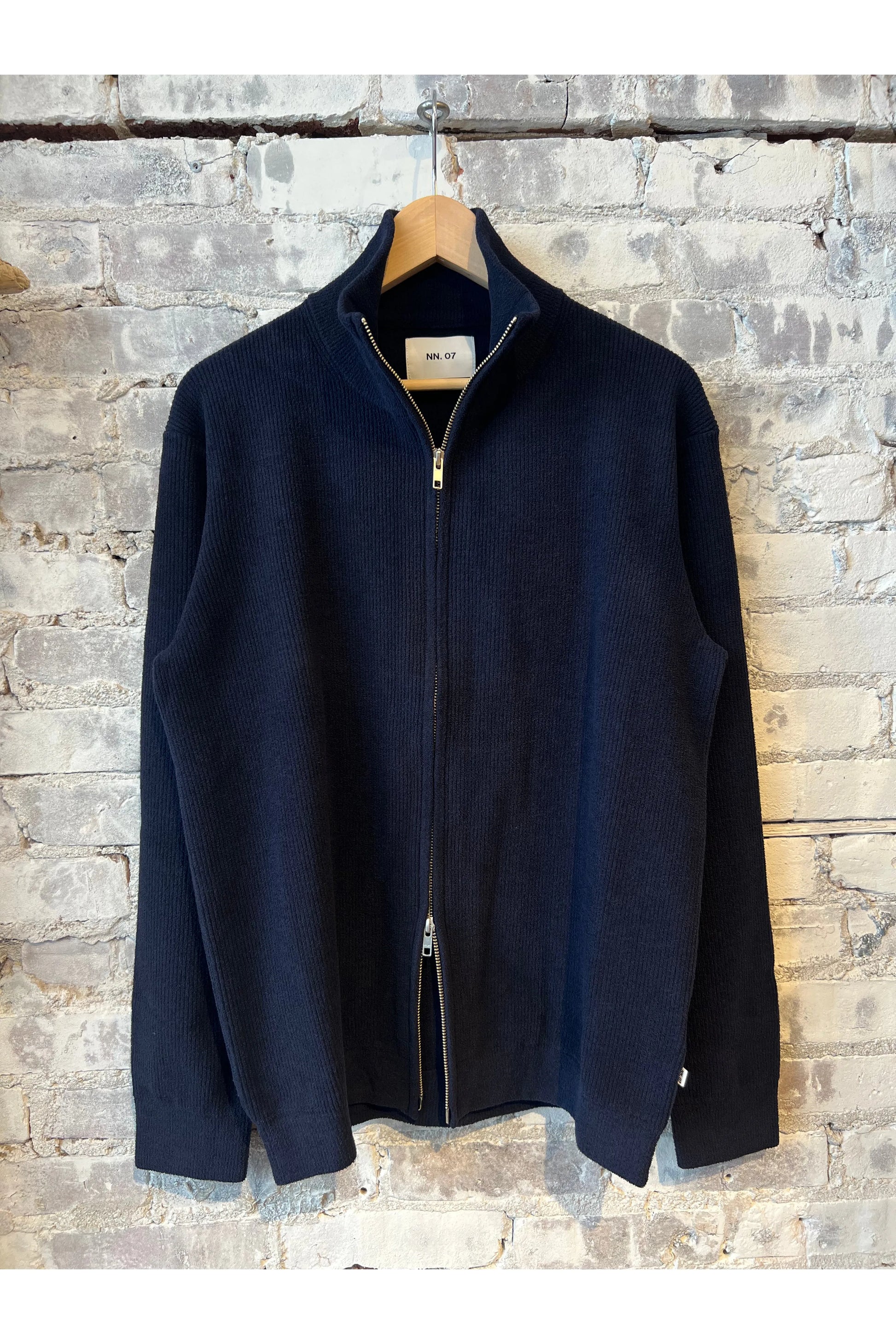 Danny Full Zip Sweater - Navy Blue - DUNE + SALT