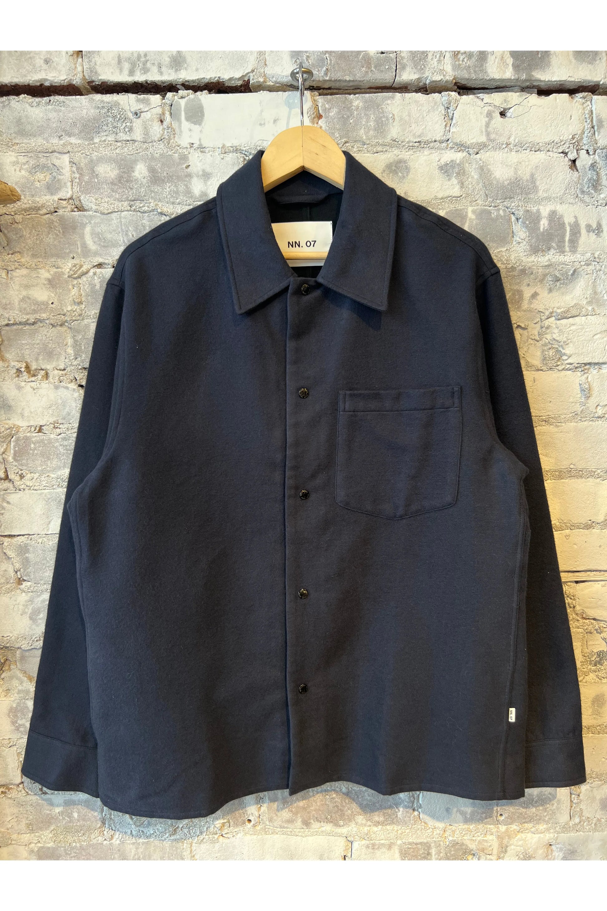 Blaze Organic Cotton Overshirt - Navy - DUNE + SALT