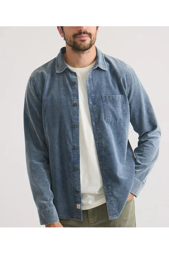 Lightweight Corduroy Shirt - Indigo - DUNE + SALT