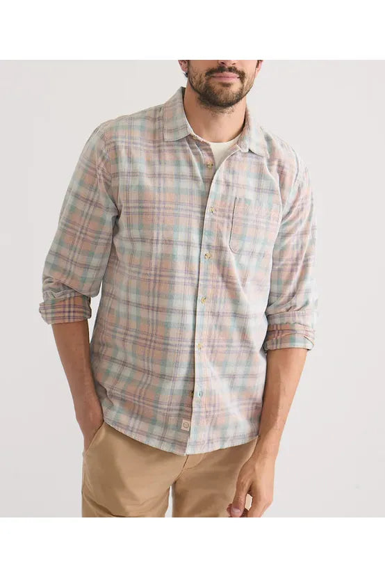 Lightweight Plaid Corduroy Shirt - Cork Plaid Multi - DUNE + SALT
