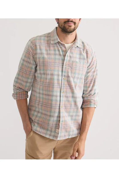 Lightweight Plaid Corduroy Shirt - Cork Plaid Multi - DUNE + SALT