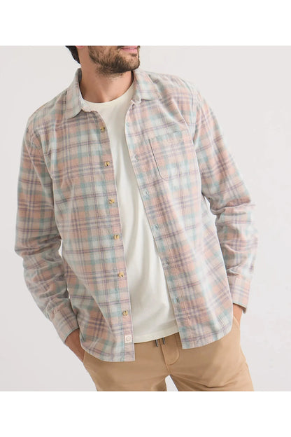 Lightweight Plaid Corduroy Shirt - Cork Plaid Multi - DUNE + SALT