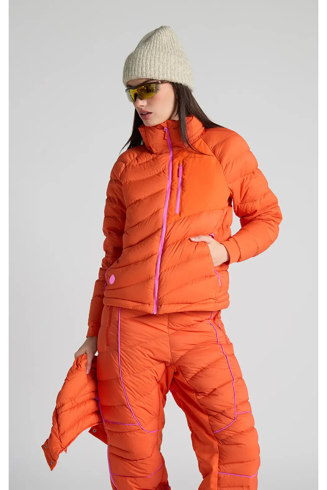 Wildpuff Packable Removable Hood Jacket - Spicy