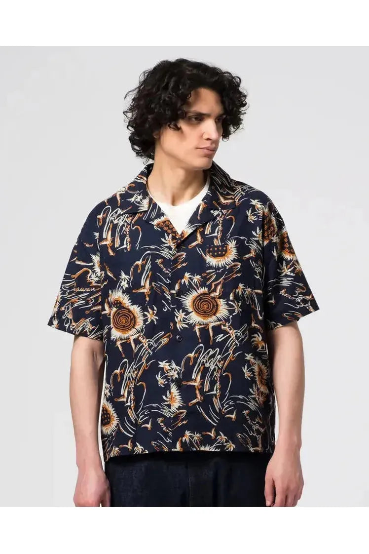 Aloha Shirt - Navy Casa Print - DUNE + SALT