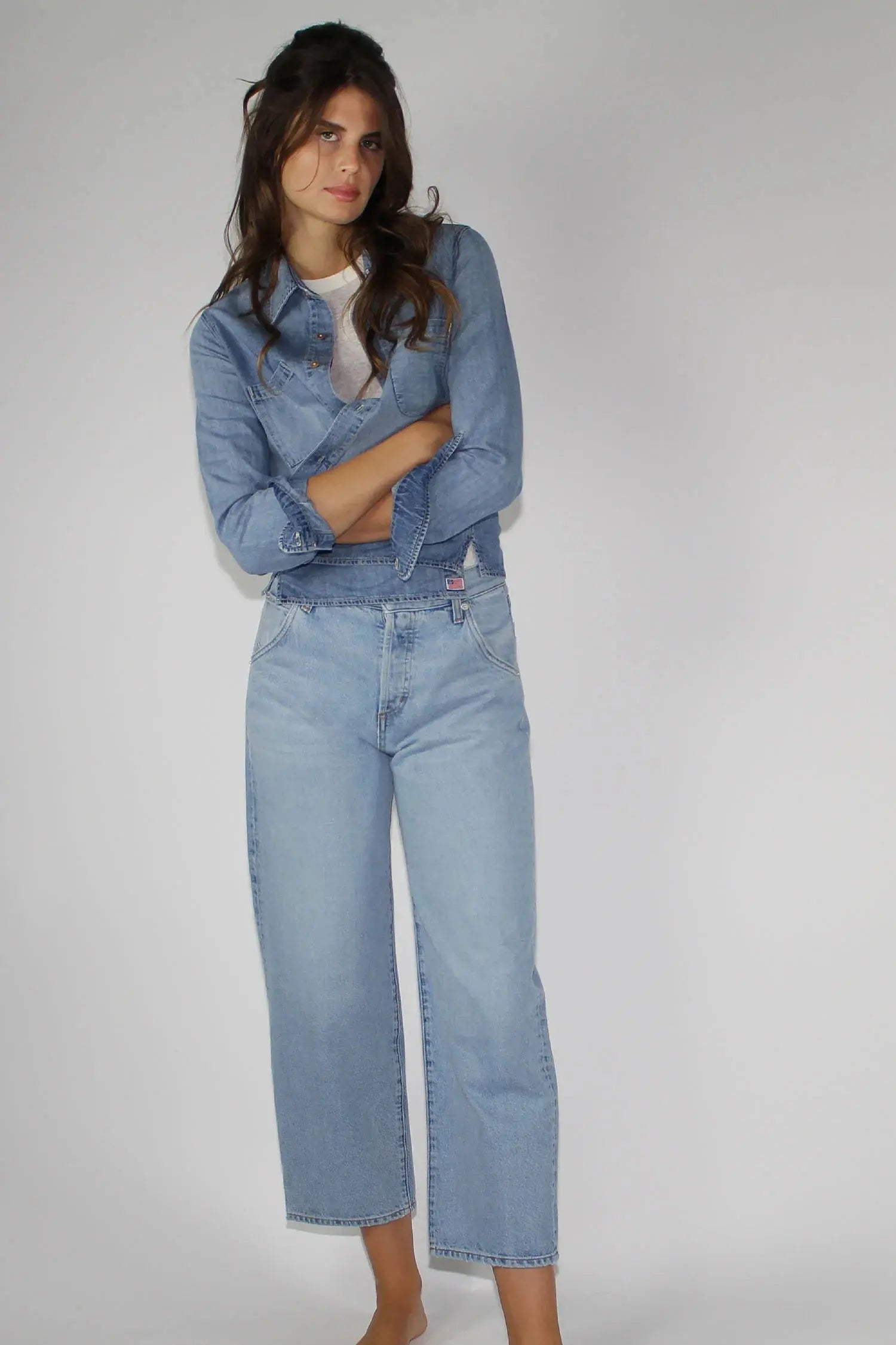 Mantra Wide Barrel Jean - Lake - DUNE + SALT