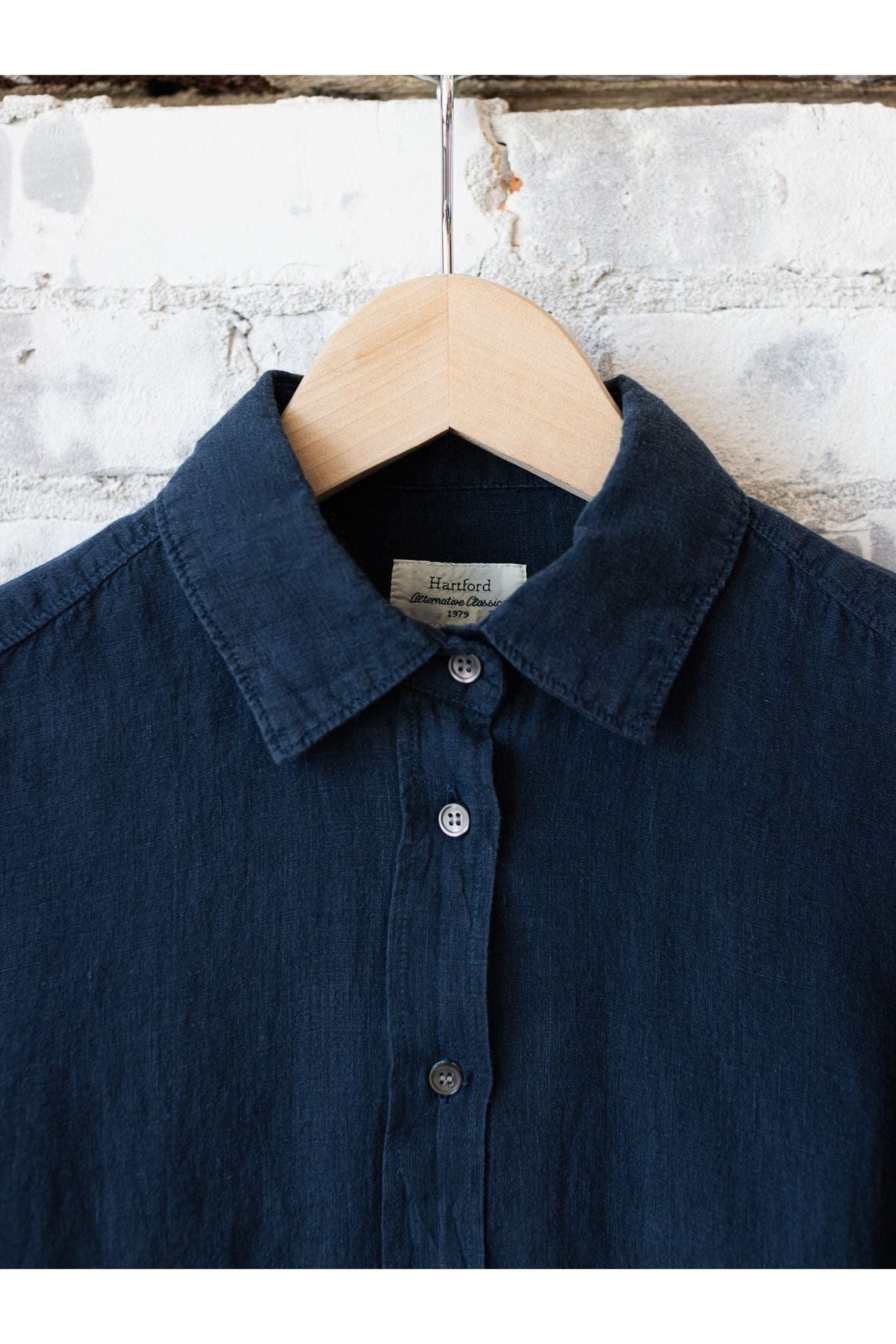 Coraz Linen Shirt - Midnight - DUNE + SALT