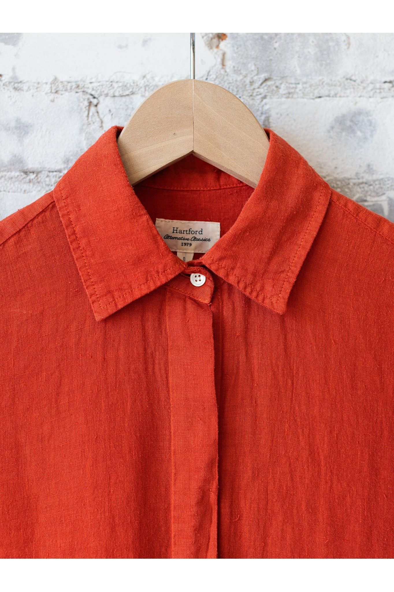 Rea Linen Dress - Poppy - DUNE + SALT