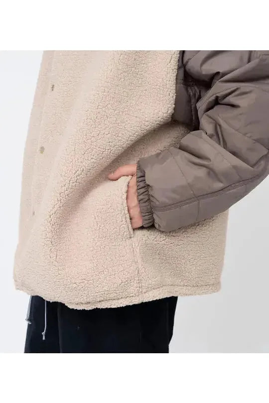 Reversible Wind Jacket - Beige - DUNE + SALT