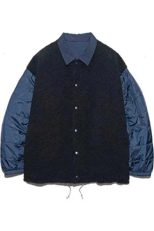 Reversible Wind Jacket - Dark Navy - DUNE + SALT