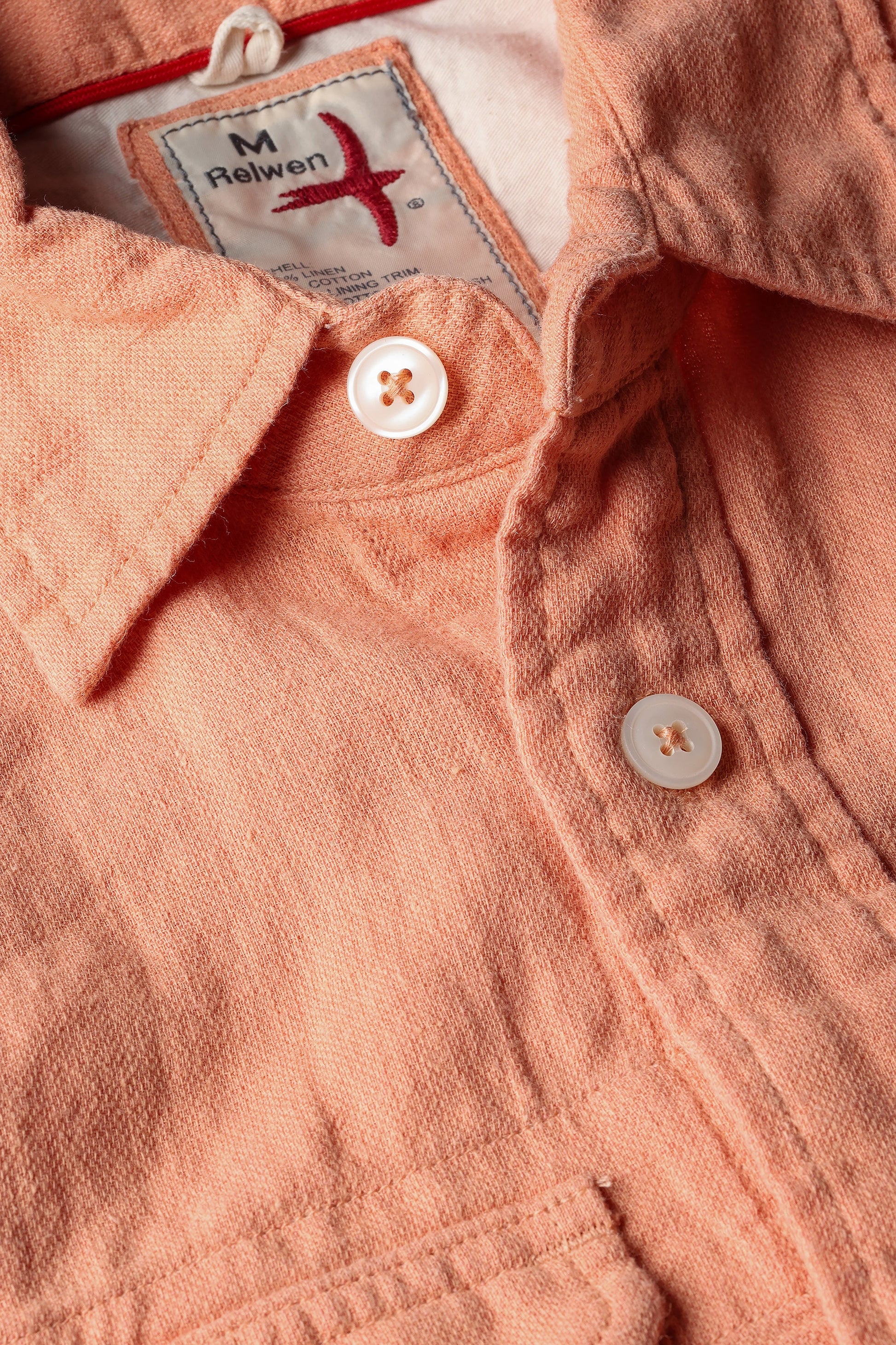 Linen Workshirt - Coral Fade - DUNE + SALT