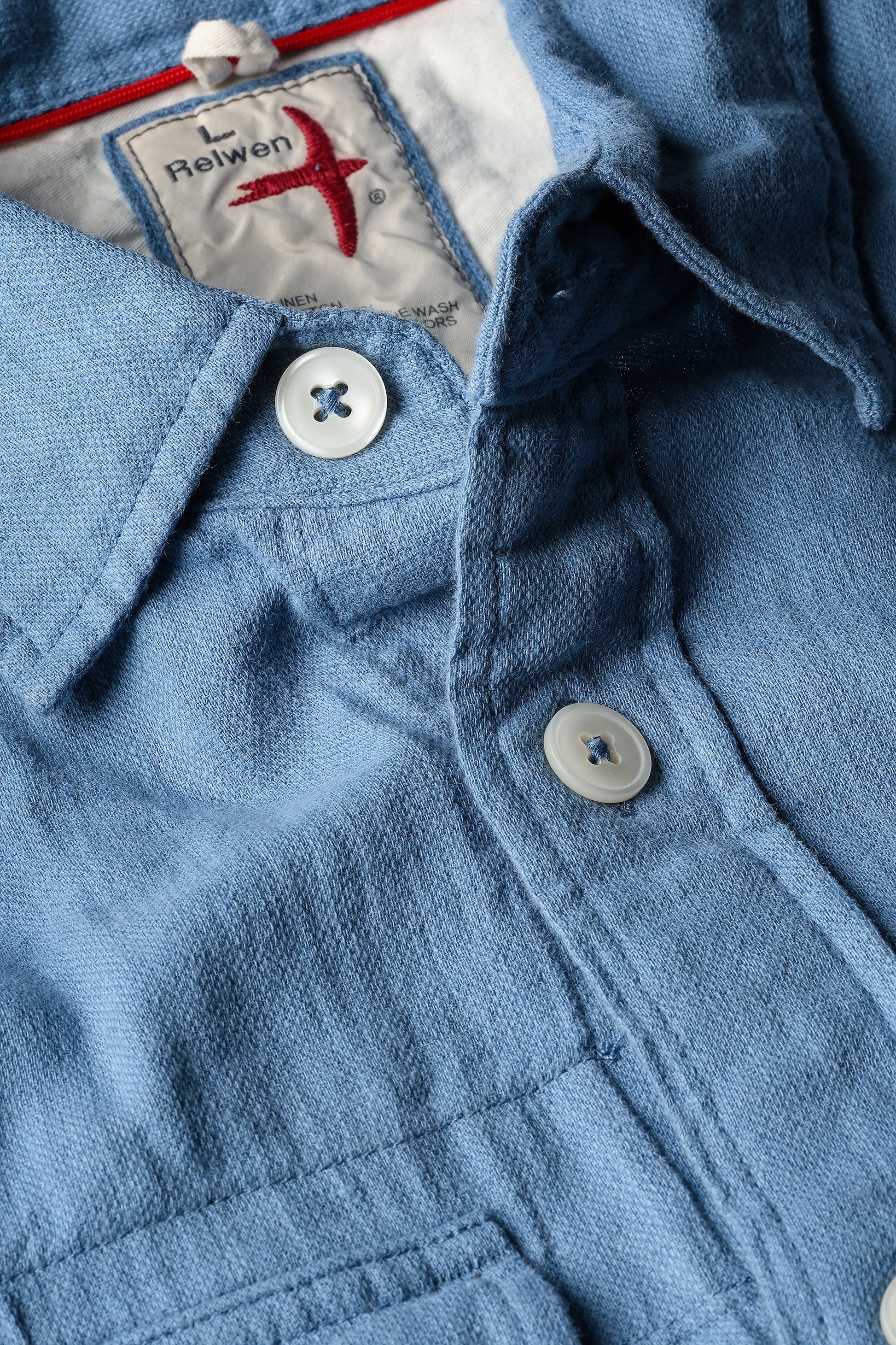Linen Workshirt - French Blue - DUNE + SALT