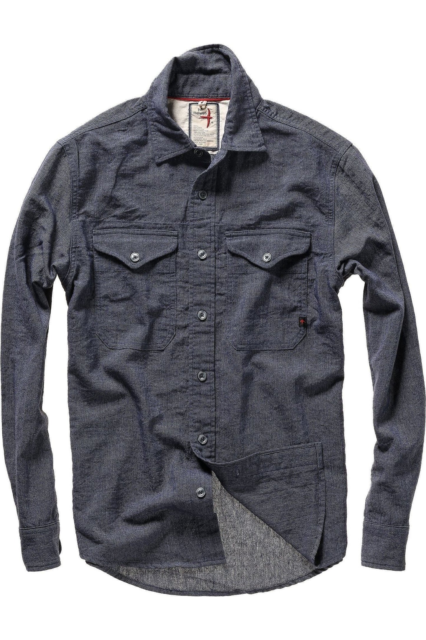Linen Workshirt - Navy - DUNE + SALT