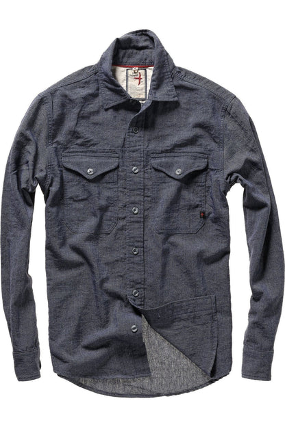 Linen Workshirt - Navy - DUNE + SALT