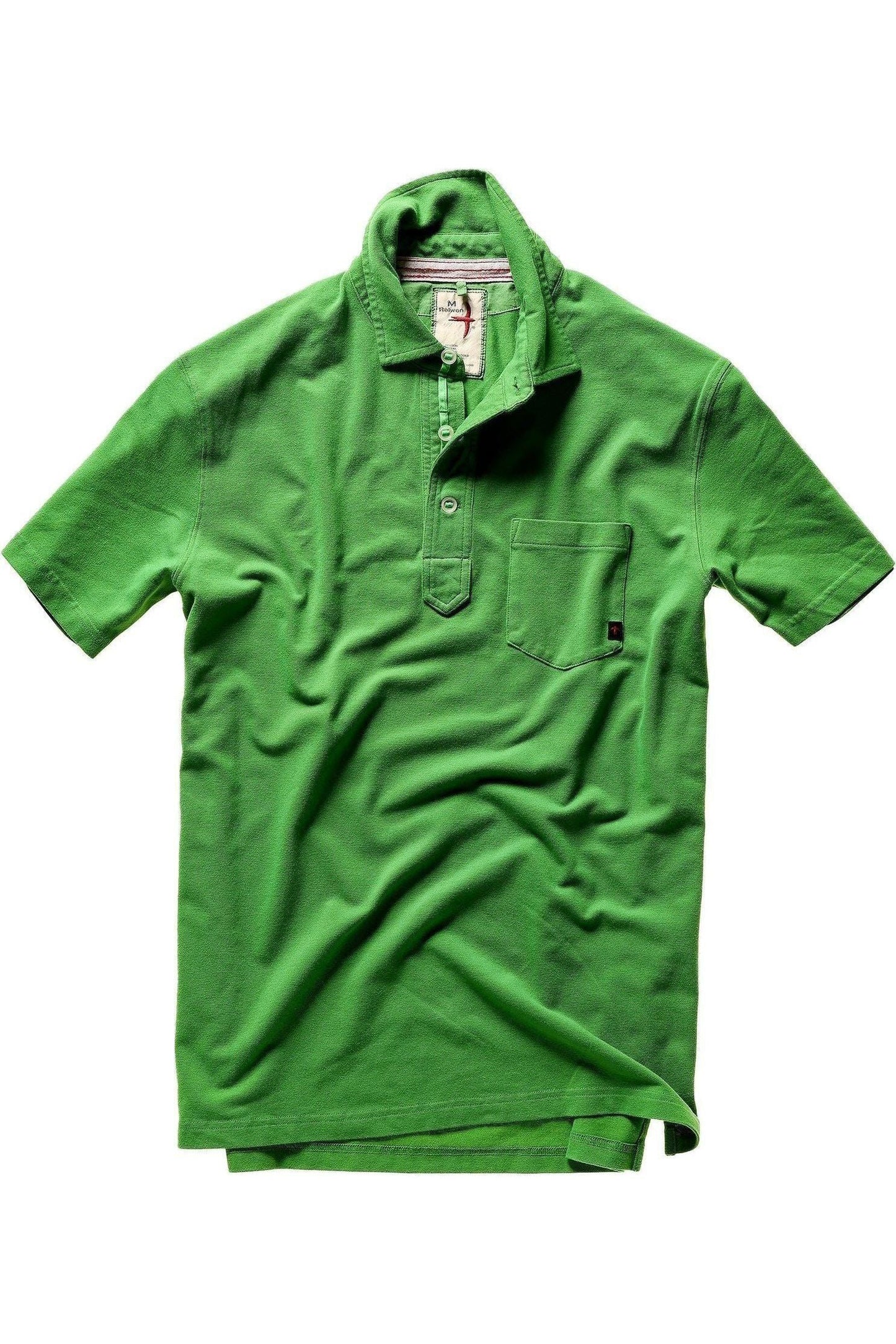 Pique Slot Polo - Lawn Green - DUNE + SALT