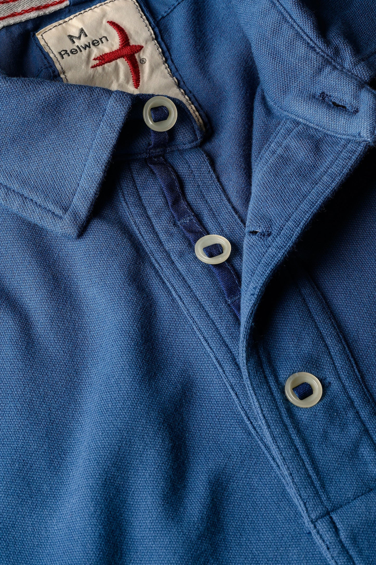 Pique Slot Polo - Marine Blue - DUNE + SALT