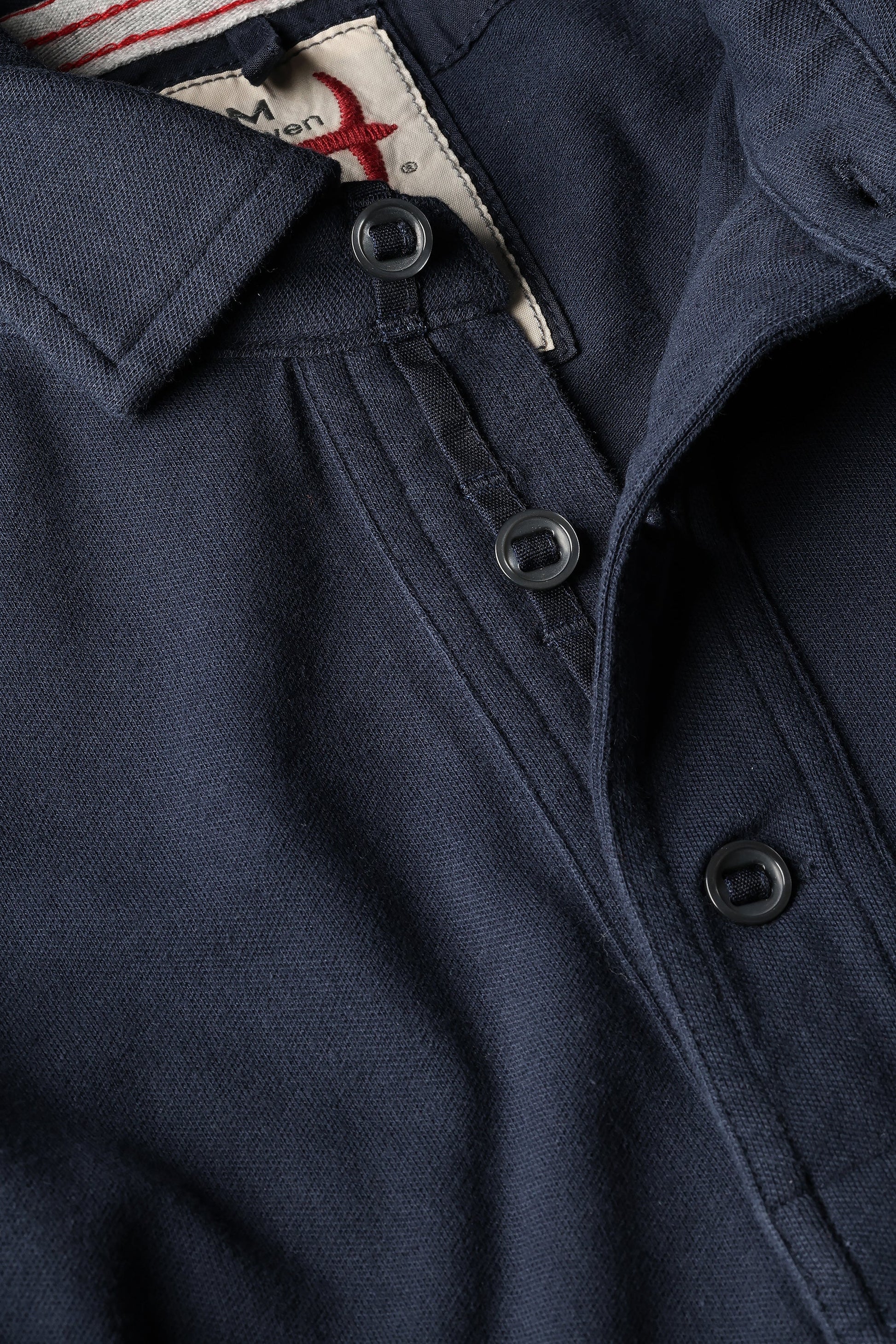 Pique Slot Polo - Navy - DUNE + SALT