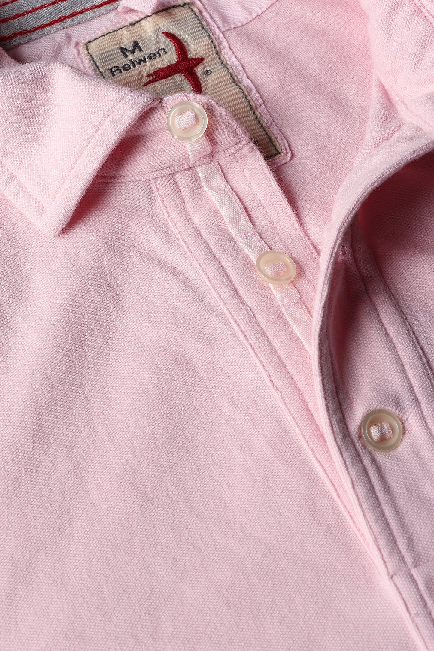 Pique Slot Polo - Pale Pink - DUNE + SALT