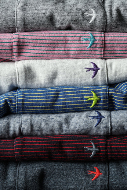 Ringspun Pocket Tee - Pink/Green Stripe - DUNE + SALT