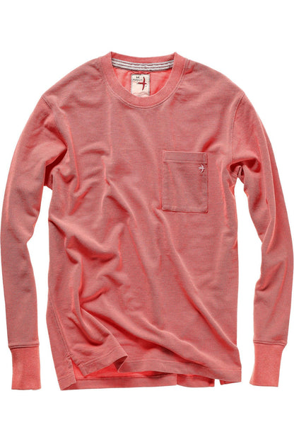 Pique L/S Pocket Crew - Sunset - DUNE + SALT